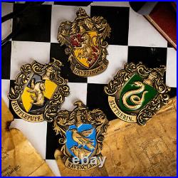 Harry Potter Crests Limited Edition Collectable Gold Coin Collection Set Of 4