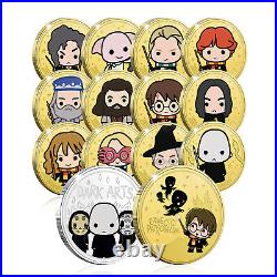 Harry Potter Gifts Limited Edition 14 Chibi Collectable Gold Coins Complete Set