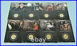 Harry Potter Gold Coin Card Set /10 Sdcc San Diego Comic Con Artbox Cc1-cc8 Rare