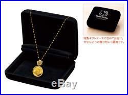 Hello Kitty and Amber Gold Coin Jewelry pure gold coin pendant