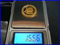 Hello Kitty pure gold coin 1/2oz Made in 1992 Limited production SANRIO