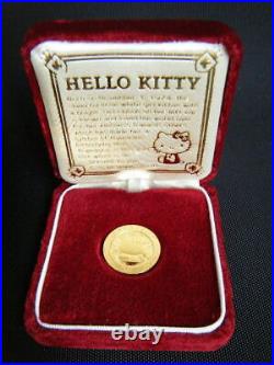 Hello Kitty pure gold coin 1/4oz Made in 1992 Limited production SANRIO