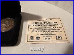 Highland Mint Sports Collection Jacksonville Jaguars Fred Taylor Coins Certified