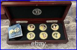 Historic British Sovereign 200th Anniversary 6 Coin Set Queen Elizabeth 24k RARE