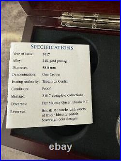 Historic British Sovereign 200th Anniversary 6 Coin Set Queen Elizabeth 24k RARE