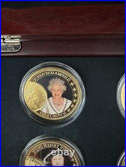 Historic British Sovereign 200th Anniversary 6 Coin Set Queen Elizabeth 24k RARE