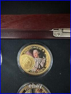 Historic British Sovereign 200th Anniversary 6 Coin Set Queen Elizabeth 24k RARE