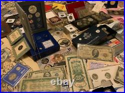 Huge Collection Estate Coin Lot Gold Silver Old Sets Bullion Morgan Dollars