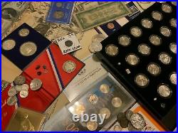 Huge Collection Estate Coin Lot Gold Silver Old Sets Bullion Morgan Dollars