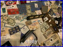 Huge Collection Estate Coin Lot Gold Silver Old Sets Bullion Morgan Dollars