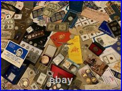 Huge Collection Estate Coin Lot Gold Silver Old Sets Bullion Morgan Dollars