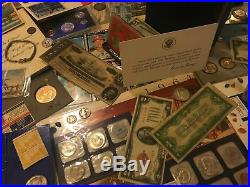 Huge Collection Estate Coin Lot Gold Silver Old Sets Type Morgan Dollars