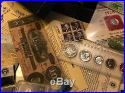 Huge Collection Estate Coin Lot Gold Silver Old Sets Type Morgan Dollars