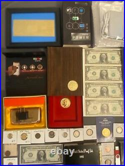 Huge Estate Lot, Silver+gold Coins, Uncut Bills, Many Collectibles, Worth $1000+++++