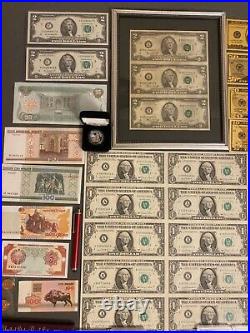 Huge Estate Lot, Silver+gold Coins, Uncut Bills, Many Collectibles, Worth $1400+#125
