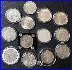 Huge Lot US Collectible Coin Collection Gold Silver Peace/ Morgan Dollars More