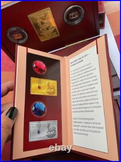INVESTIMENT COIN SET 2011 premium collection silver, gold and jewels
