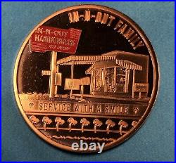 IN-N-OUT BURGER RARE 400th STORE COMMEMORATIVE CHALLENGE COIN 2023