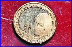 Israel Bat Mitzvah 18k gold medal coin 4.3gr