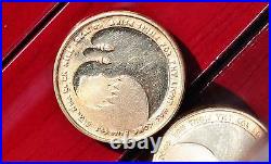 Israel Bat Mitzvah 18k gold medal coin 4.3gr
