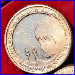 Israel Bat Mitzvah 18k gold medal coin 4.3gr