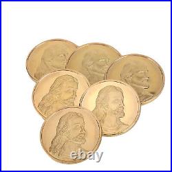 Jesus, Last Supper by Da Vinci Gold Coin Deluxe Challange Coin Pack Of 100pcs