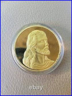 Jesus The Last Supper Gold Plated Commemorative Art Collection Coin