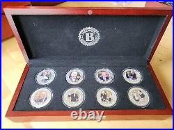 Joe Biden Bradford Exchange Legacy set 8 coin Silver & Gold plate withbox