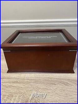 John F Kennedy Golden Anniversary Collection Coin Display Wooden Box Brand New