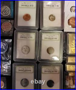Junk Drawer Flea Market Lot Gold Silver Coins Baseball Cards C24 Wow
