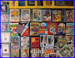 Junk Drawer Flea Market Lot Gold Silver Coins Baseball Cards C63 Wow