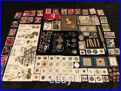 Junk Drawer Lot 2019 Silver American Eagle UNC Dollar Silver Coins Stamps Gold