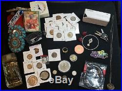Junk Drawer Lot THALER Silver. 925 Sterling Gold Jewerly Coins Speaker + MORE