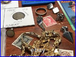 Junk Drawer Silver, Gold, Jewelry, Coins and Collectibles Lot