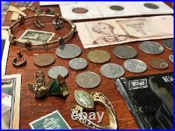 Junk Drawer Silver, Gold, Jewelry, Coins and Collectibles lot