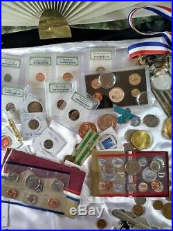 Junk drawer HUGE LOT Silver Coins Gold Knives Zippo Watches. 925 Jewelry