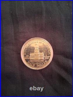 Kennedy 1/2 dollar 24K Plated Bicentennial with COA. A great collection coin