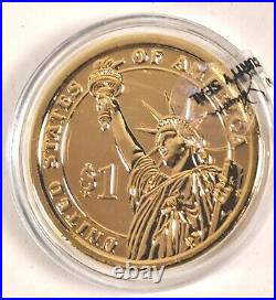 LEGAL US $1 Presidential Coin Collection (39) 24k + (2) Plat + GW ERROR COIN