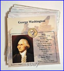 LEGAL US $1 Presidential Coin Collection (39) 24k + (2) Plat + GW ERROR COIN
