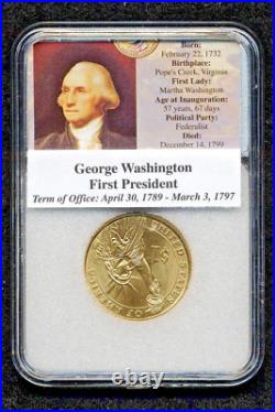 LEGAL US $1 Presidential Coin Collection (39) 24k + (2) Plat + GW ERROR COIN