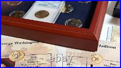 LEGAL US $1 Presidential Coin Collection (39) 24k + (2) Plat + GW ERROR COIN
