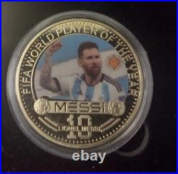 LIONEL MESSI 24K GOLD COIN SPORTS COLLECTIBLE SET withCERTIFICATE OF AUTHENTICITY