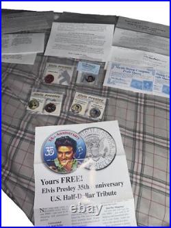 Large coin collection Lot Morgan Silver Dollars Gold Plated World Coins