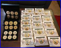 Legends of Australian Horse Racing Coin Collection 18x 24K Gold Coins