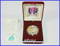 Limited Edition Disney 1 Oz Silver 24K Gold Coin, 35 years of Magic, 1955-1990