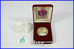 Limited Edition Disney 1 Oz Silver 24K Gold Coin, 35 years of Magic, 1955-1990