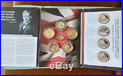 London Mint WINSTON CHURCHILL Inspiration To A Nation coin set 24ct Gold Coin