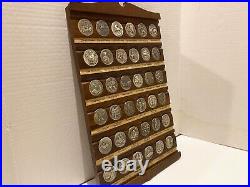 Longines Wittnauer Heritage Of Golden West 36 Sterling Silver Coin Set