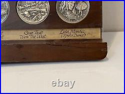 Longines Wittnauer Heritage Of Golden West 36 Sterling Silver Coin Set