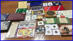 Lot 30 US Coin Collection Silver Gold Flying Cent 2-Cent 3-Cent 1909-VDB Medals